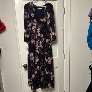 Floral Navy Maxi Dress
